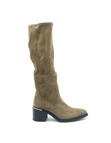Botte texane femme Kharisma en tissu avec tige élastiquée
