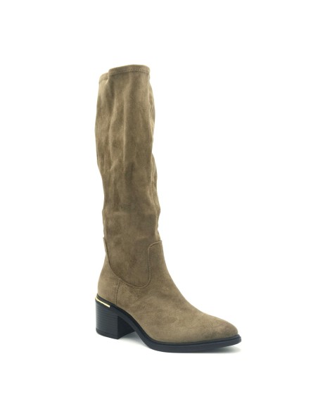 Botte texane femme Kharisma en tissu avec tige élastiquée