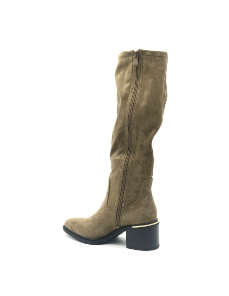 Botte texane femme Kharisma en tissu avec tige élastiquée