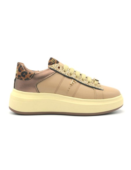 Baskets à lacets pour femme modèle Ferré Loren avec semelle plateforme
