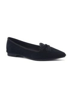 Francesco Milano women's velvet ballerina with tassels 2
