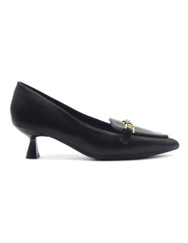 Escarpins décolletés femme Francesco Milano en cuir nappa avec talon bobine
