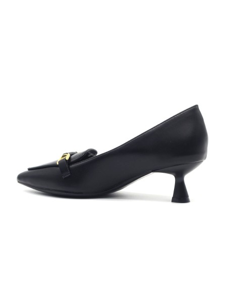 Francesco Milano women's décolleté in nappa leather with spool heel