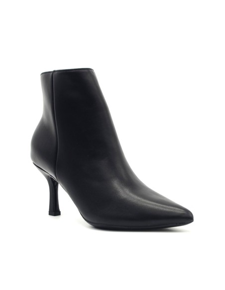 Bottines pour femme Francesco Milano en cuir nappa à talon moyen