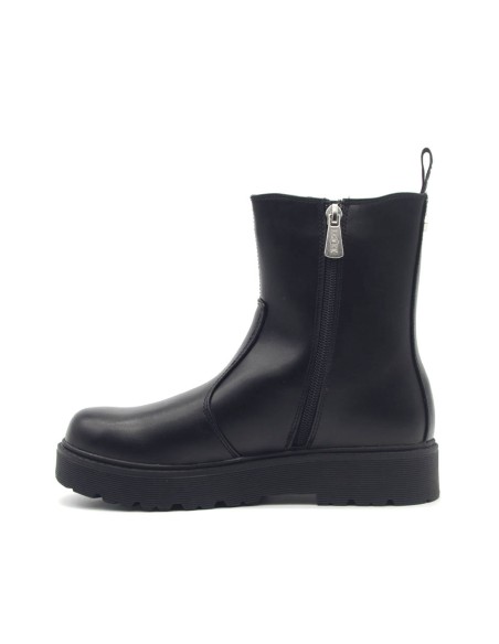 Bottine culte pour filles et femmes en éco-cuir avec logo en relief