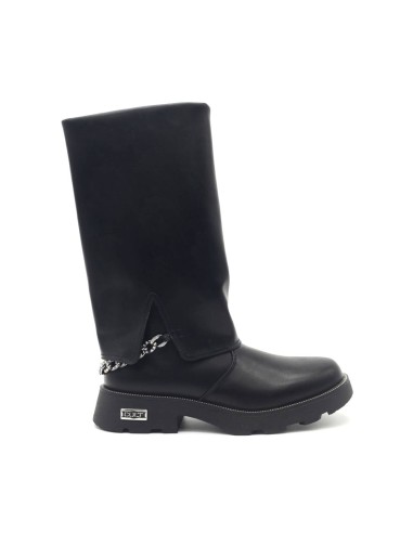 Bottes en similicuir « Cult » pour filles et femmes avec tige retroussée