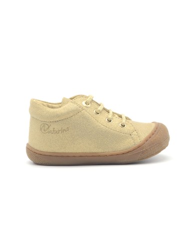 Zapato de primeros pasos para niña modelo Naturino Cocoon en ante
