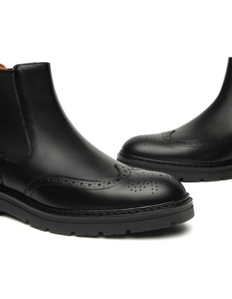 Bottines en cuir pour homme Nero Giardini, fabriquées en Italie