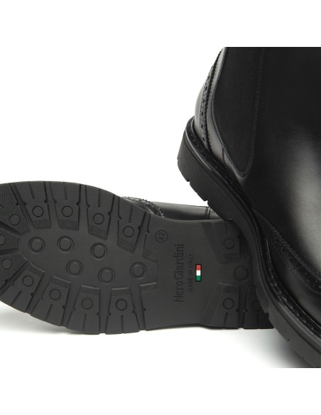 Bottines en cuir pour homme Nero Giardini, fabriquées en Italie