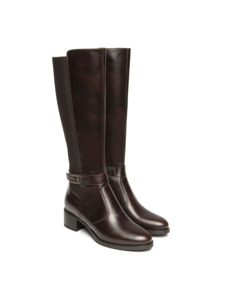 Nero Giardini Damenstiefel aus Leder und Stoff, hergestellt in Italien