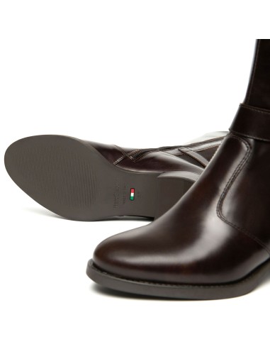 Bottes Nero Giardini pour femmes, fabriquées en Italie, en cuir et tissu