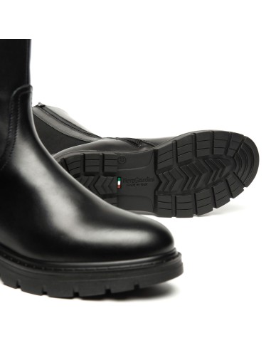 Nero Giardini stivale Made in Italy donna in pelle e tessuto