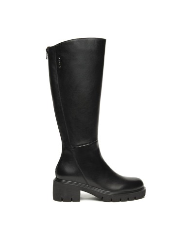 Nero Giardini stivale Made in Italy donna in pelle con logo