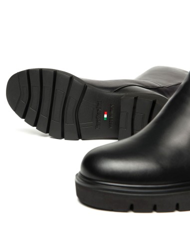 Nero Giardini stivale Made in Italy donna in pelle con logo