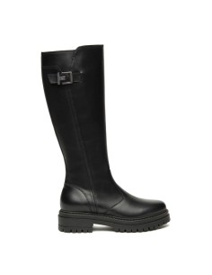 Bota de piel para mujer Nero Giardini, fabricada en Italia, con hebilla
