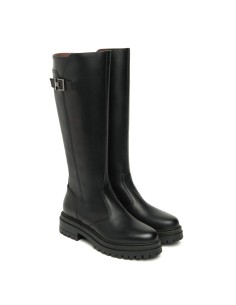 Nero Giardini Damen-Lederstiefel „Made in Italy“ mit Schnalle 2