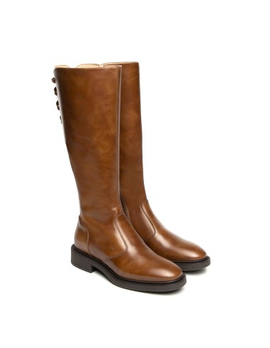 Bota de montar de piel para mujer Nero Giardini. Fabricada en Italia.
