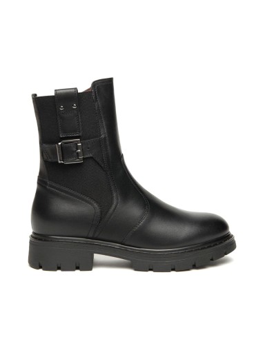 Bottines en cuir pour femme Nero Giardini, fabriquées en Italie, avec boucle