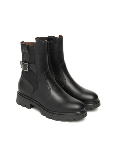Nero Giardini women's Made in Italy leather ankle boot with buckle