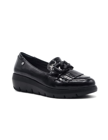 Stonefly model Plume 13 women's patent leather moccasin