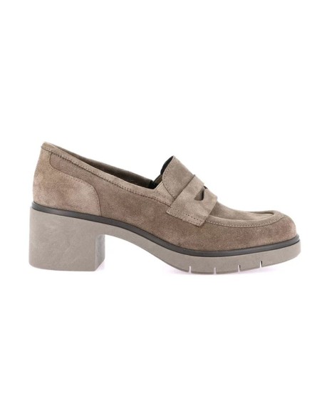 Grünland Rola model women's suede heeled moccasin