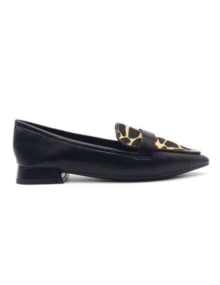 Mocasín de mujer Francesco Milano en napa suave y tela