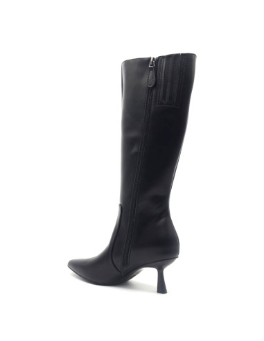 Bottine pour femme Francesco Milano en cuir nappa souple avec talon