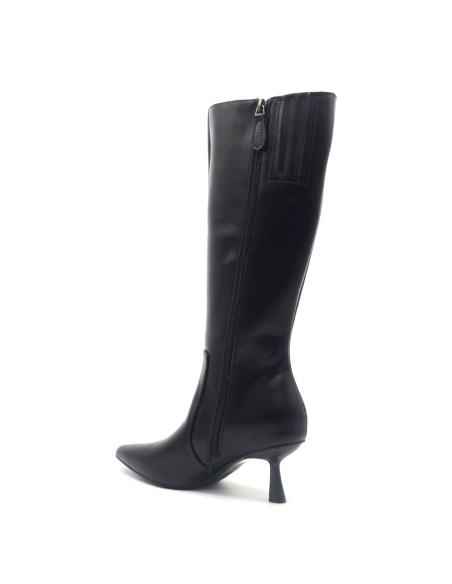 Bottine pour femme Francesco Milano en cuir nappa souple avec talon