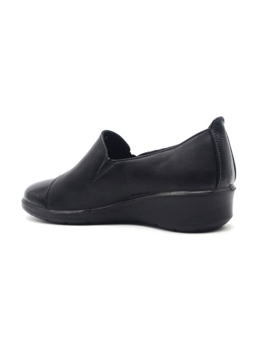 Cinzia Soft comfortable slipper moccasin with wedge heel