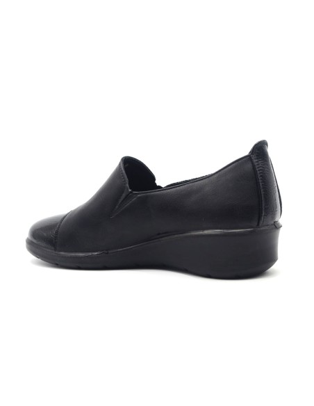 Cinzia Soft comfortable slipper moccasin with wedge heel