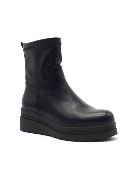 Cinzia Soft Damen-Ankle-Boot aus Kunstleder mit elastischem Beinausschnitt