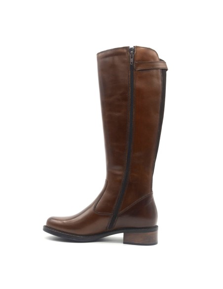 Bottes d'équitation Cinzia Soft pour femmes, en cuir souple avec élastique