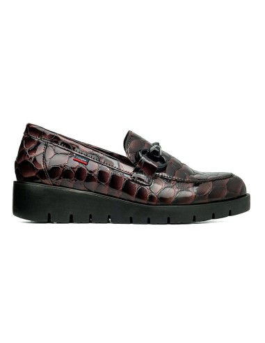 Mocasín de mujer modelo Bari de Callaghan en piel charol estampada