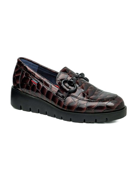 Mocassin pour femme Callaghan Bari en cuir verni imprimé