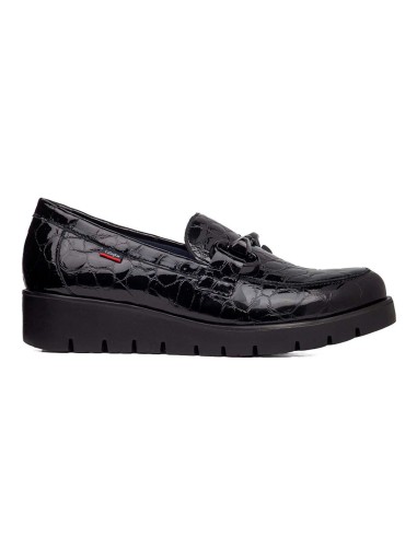 Callaghan Bari model women's moccasin in printed patent leather