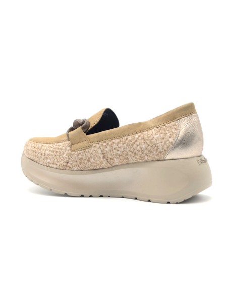 Callaghan modello Grace mocassino donna in camoscio e tessuto