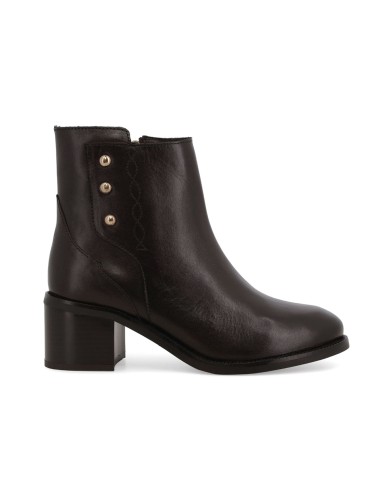 Melluso Damen-Lederstiefelette mit mittelhohem Absatz