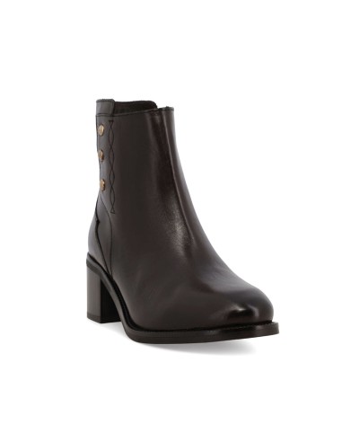 Bottines Melluso pour femme en cuir à talon moyen