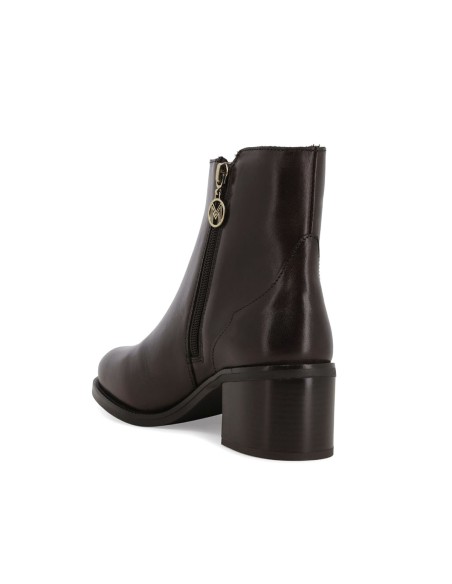 Melluso Damen-Lederstiefelette mit mittelhohem Absatz