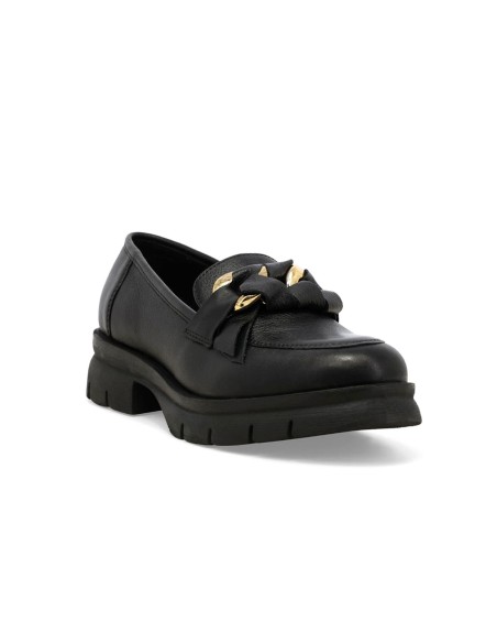 Melluso women's moccasin in soft leather with accessory