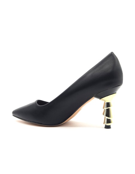 Zapatos de tacón Kharisma para mujer en piel ecológica con tacón escultural.