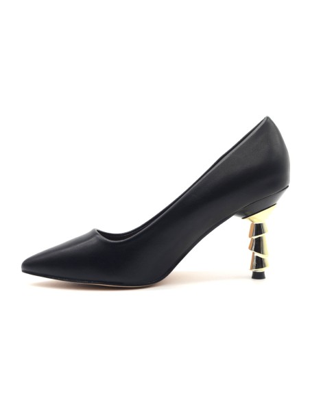 Décolleté Kharisma pour femme en cuir écologique avec talon sculptural