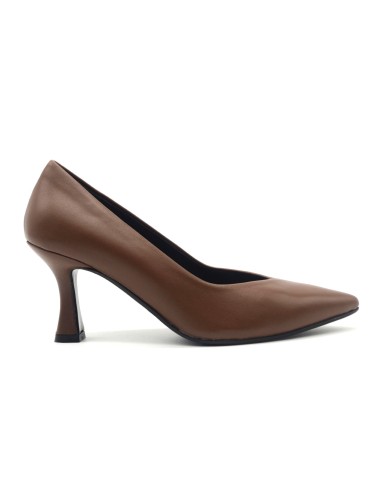 Melluso décolleté Made in Italy in nappa with spool heel