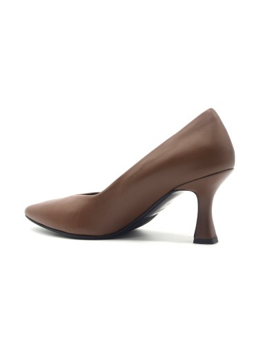 Melluso décolleté Made in Italy in nappa with spool heel