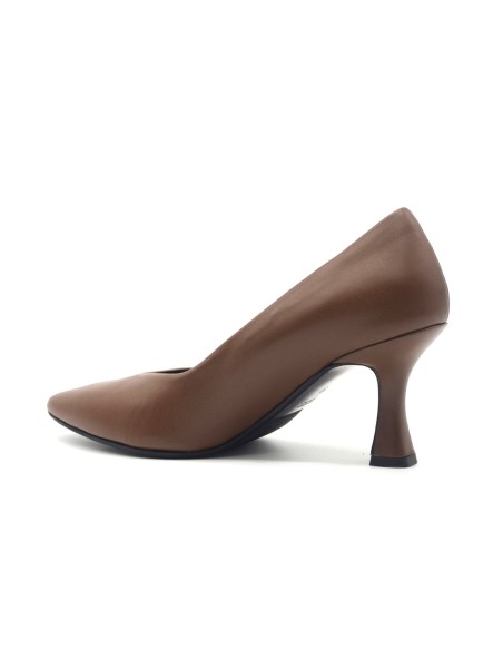 Melluso décolleté Made in Italy in nappa with spool heel
