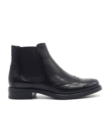 Vueva Damen-Ankle-Boot aus Leder mit Brogue-Details