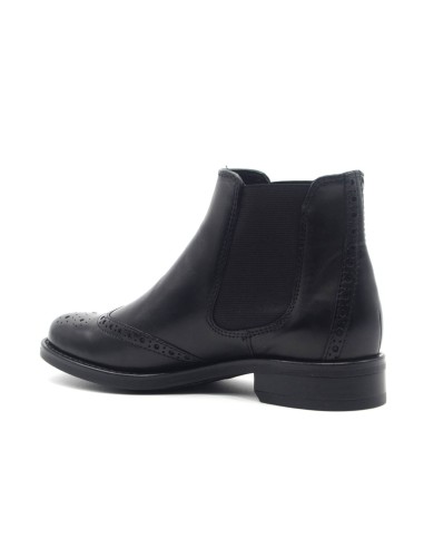 Vueva Damen-Ankle-Boot aus Leder mit Brogue-Details