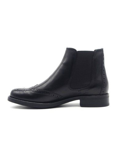 Vueva Damen-Ankle-Boot aus Leder mit Brogue-Details