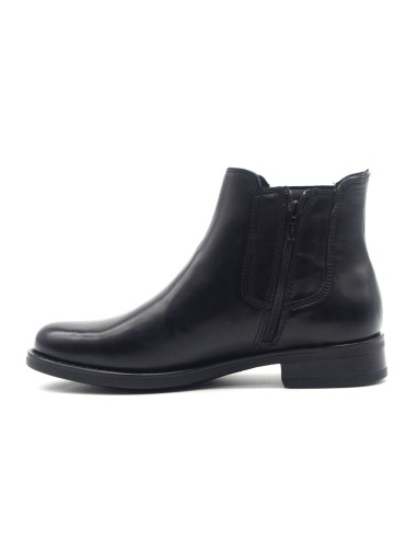 Vueva Damen-Lederstiefelette mit elastischem Seiteneinsatz