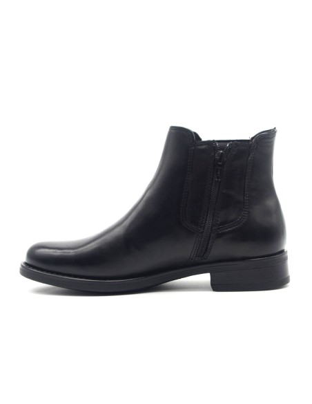 Vueva Damen-Lederstiefelette mit elastischem Seiteneinsatz